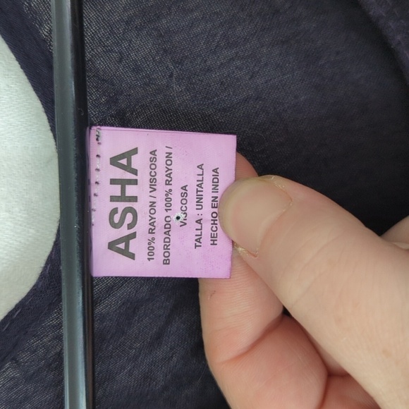 🍉 ASHA Black Purple Flowy Midi Dress One Size - Picture 2 of 6